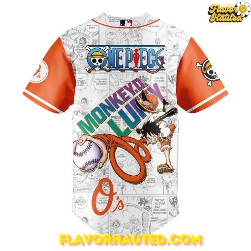 Baltimore Orioles Straw Hat Monkey D. Luffy Special Baseball Jersey