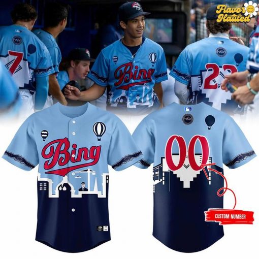 Binghamton Rumble Ponies Skyline Hot Air Balloon Baseball Jersey