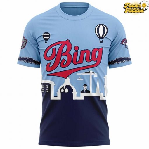 Binghamton Rumble Ponies Skyline Hot Air Balloon T-Shirt