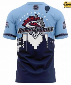 Binghamton Rumble Ponies Skyline Hot Air Balloon T Shirt 3