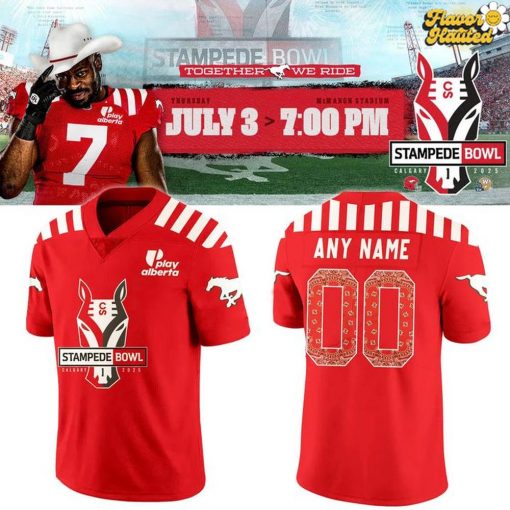 Calgary Stampeders Stampede Bowl 2025 Limited Edition Football Jersey