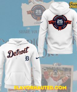 Detroit Tigers 25th Anniversary Of Comerica Park Hoodie