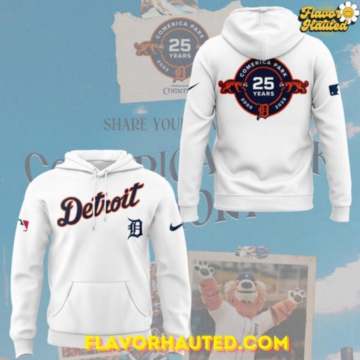 Detroit Tigers 25th Anniversary Of Comerica Park Hoodie