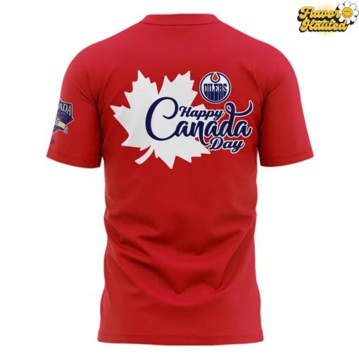 Edmonton Oilers Happy Canada Day 2025 Special T-Shirt