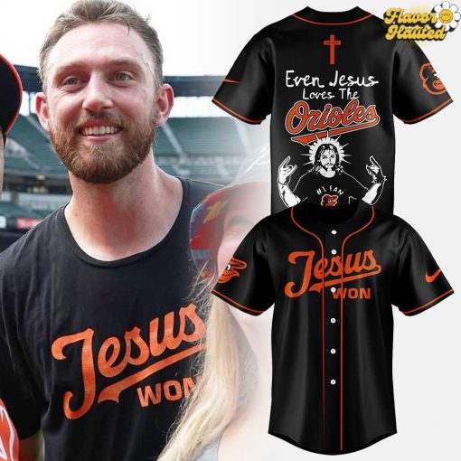 Even Jesus Loves The Orioles Special Baseball Jersey