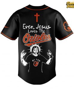 Even Jesus Loves The Orioles Special Baseball Jersey 3