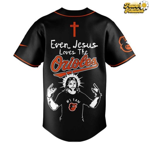 Even Jesus Loves The Orioles Special Baseball Jersey