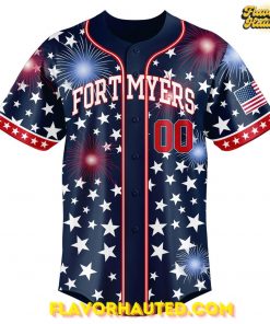 Fort Myers Mighty Mussels Independence Day 2025 Baseball Jersey