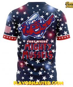 Fort Myers Mighty Mussels Independence Day 2025 T Shirt 3