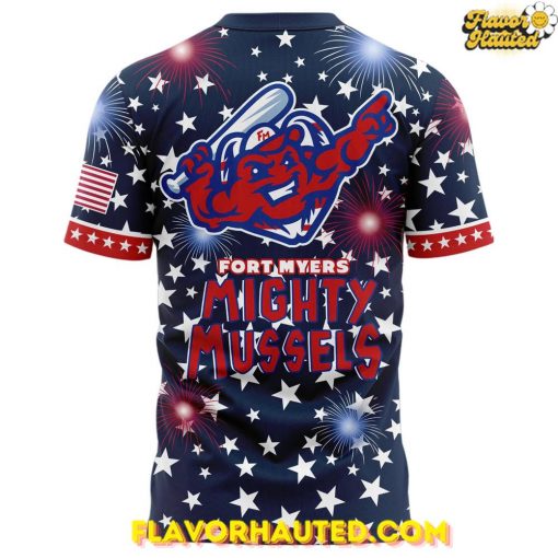 Fort Myers Mighty Mussels Independence Day 2025 T-Shirt