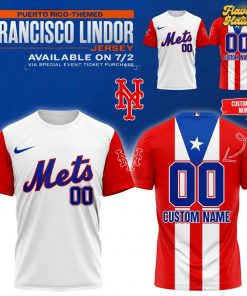 Francisco Lindor Puerto Rico-Themed New York Mets Limited Edition T-Shirt