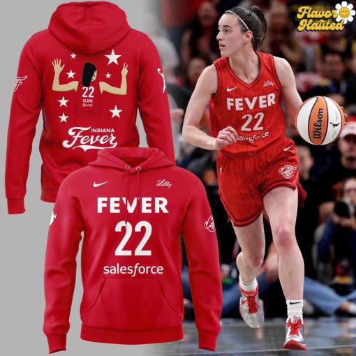Indiana Fever Caitlin Clark #22 Red Hoodie