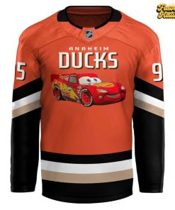 Lightning McQueen x Anaheim Ducks Special Hockey Jersey