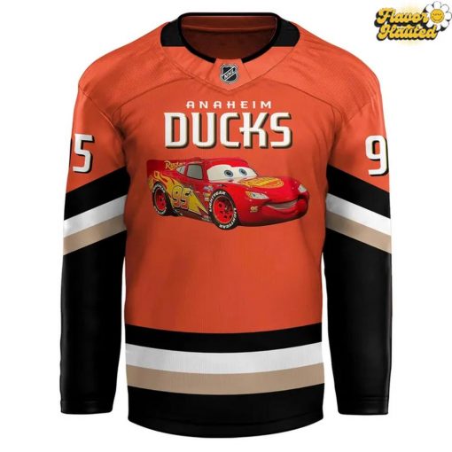 Lightning McQueen x Anaheim Ducks Special Hockey Jersey