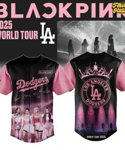 Los Angeles Dodgers BLACKPINK 2025 World Tour Special Baseball Jersey