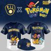 Milwaukee Brewers Pokémon GO Night Special Edition Baseball Jersey