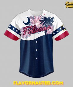 Myrtle Beach Pelicans Independence Day 2025 Baseball Jersey
