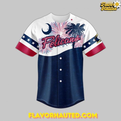 Myrtle Beach Pelicans Independence Day 2025 Baseball Jersey
