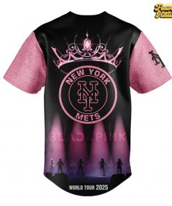 New York Mets Blackpink 2025 World Tour Special Baseball Jersey 3