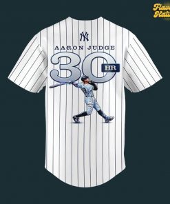 New York Yankees Aaron Judge 30 HR Baseball Jersey 3