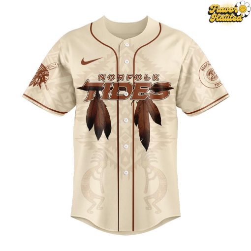 Norfolk Tides Celebrating Native American Heritage Month Special Baseball Jersey