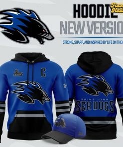 Official Saint John Sea Dogs New 2025 Blue Hoodie