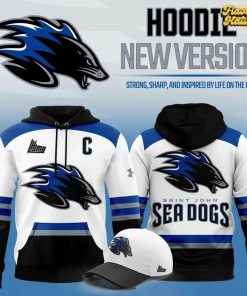 Official Saint John Sea Dogs New 2025 White Hoodie