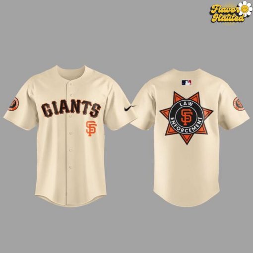 Official San Francisco Giants Law Enforcement Honor Baseball Jersey