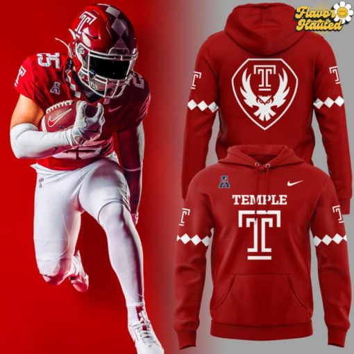 Official Temple Athletics Football New 2025 Hoodie