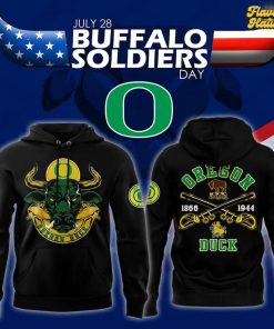 Oregon Ducks Buffalo Soldier Day 2025 Special Hoodie