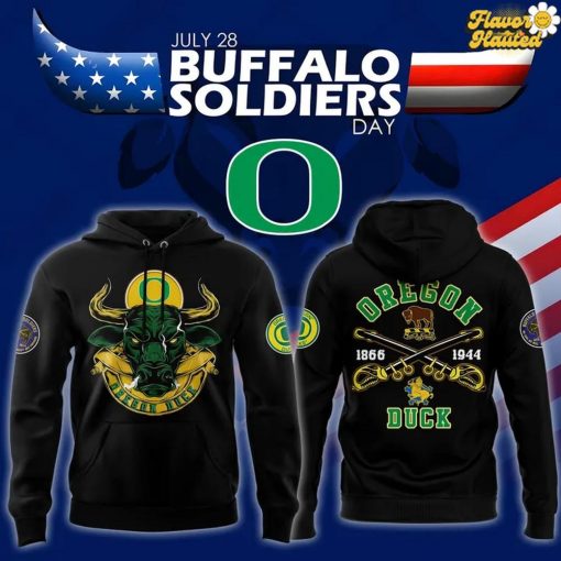 Oregon Ducks Buffalo Soldier Day 2025 Special Hoodie