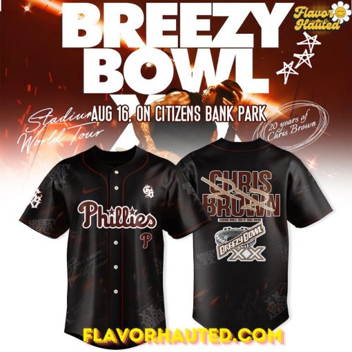 Philadelphia Phillies x Breezy Bowl XX Tour 2025 Baseball Jersey