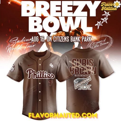 Philadelphia Phillies x Breezy Bowl XX Tour 2025 Baseball Jersey