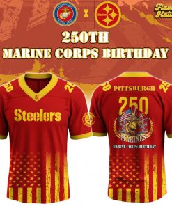 Pittsburgh Steelers x US Marine Corps 250th Anniversary Football Jersey