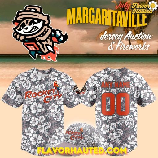 Rocket City Trash Pandas Margaritaville Night 2025 Baseball Jersey