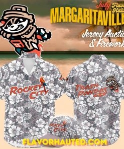 Rocket City Trash Pandas Margaritaville Night 2025 Hawaii Shirt