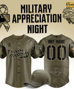 Rocket City Trash Pandas Military Appreciation 2025 Baseball Jersey