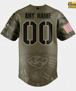 Rocket City Trash Pandas Military Appreciation 2025 Baseball Jersey 3