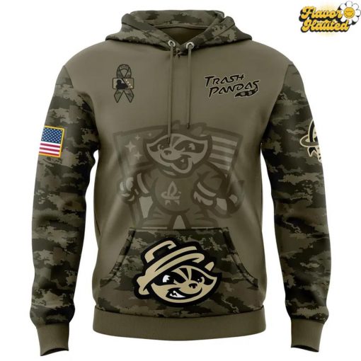 Rocket City Trash Pandas Military Appreciation 2025 Hoodie