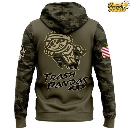 Rocket City Trash Pandas Military Appreciation 2025 Hoodie