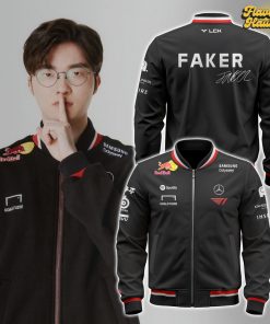 SK Telecom T1 Player Signature Bomber Jacket – Faker, Oner, Gumayusi, Keria, Doran