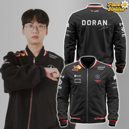SK Telecom T1 Player Signature Bomber Jacket – Faker, Oner, Gumayusi, Keria, Doran