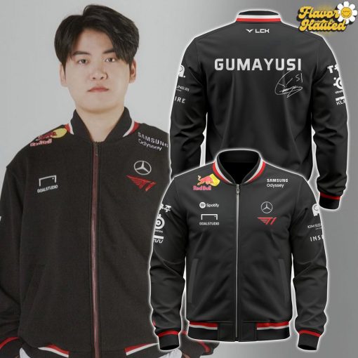 SK Telecom T1 Player Signature Bomber Jacket – Faker, Oner, Gumayusi, Keria, Doran