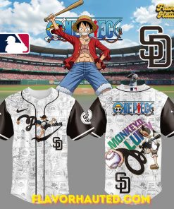 San Diego Padres Straw Hat Monkey D. Luffy Special Baseball Jersey
