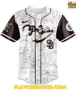 San Diego Padres Straw Hat Monkey D. Luffy Special Baseball Jersey