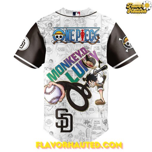 San Diego Padres Straw Hat Monkey D. Luffy Special Baseball Jersey
