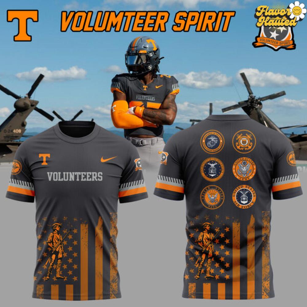 Tennessee Volunteers Military Tribute Patriotic Special T-Shirt Tennessee Volunteers Military Tribute Patriotic Special T-Shirt