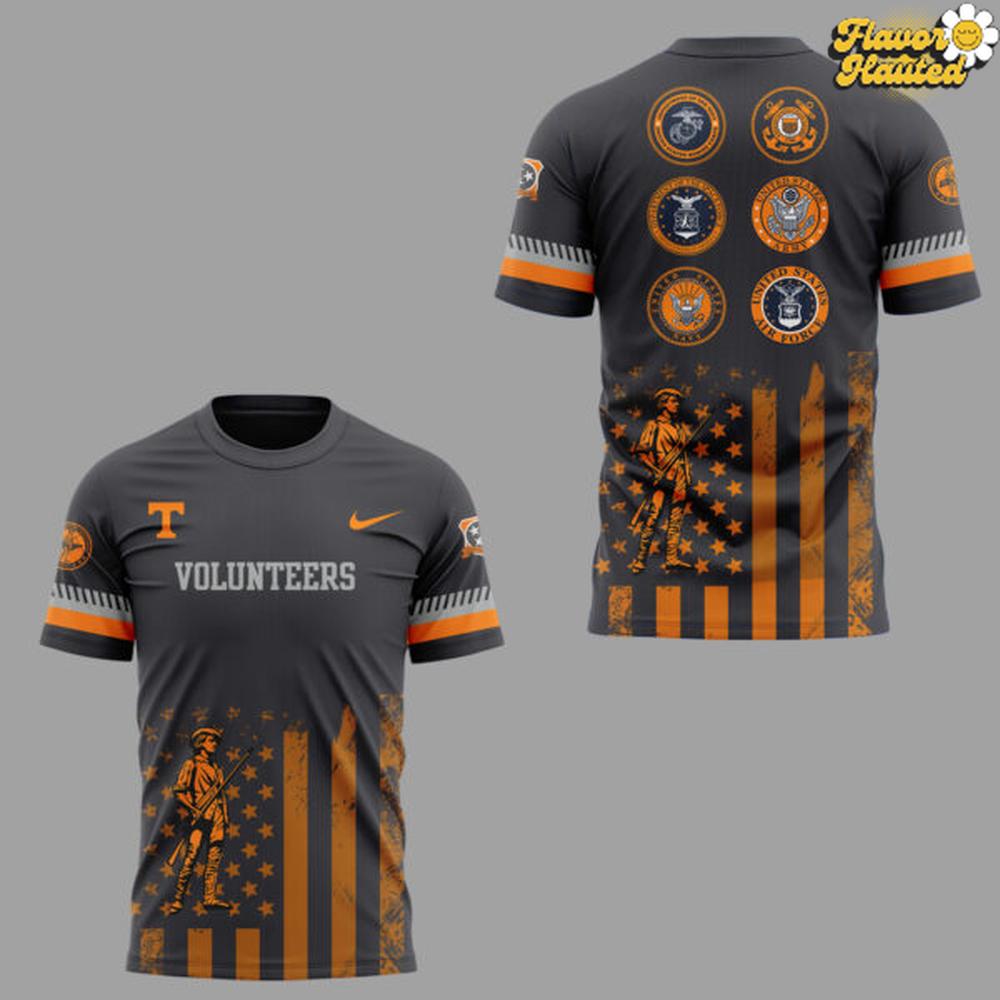 Tennessee Volunteers Military Tribute Patriotic Special T-Shirt Tennessee Volunteers Military Tribute Patriotic Special T-Shirt