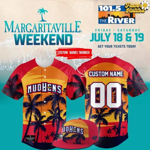 Toledo Mud Hens x Margaritaville Weekend 2025 Baseball Jersey