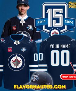 Winnipeg Jets 15th Anniversary Limited Edition Hockey Jersey
